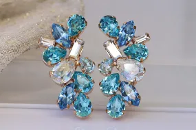 BRIDAL BLUE STUDS