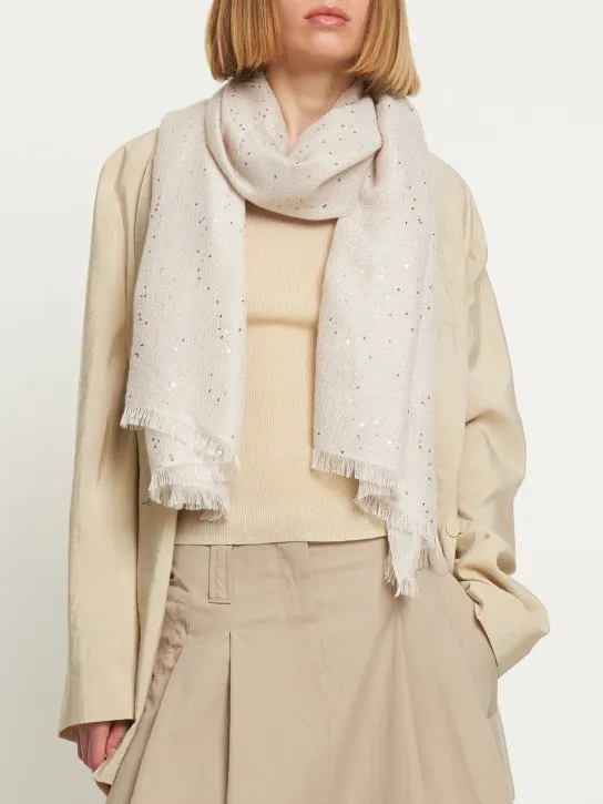 Brunello Cucinelli   Sequin embellished scarf 