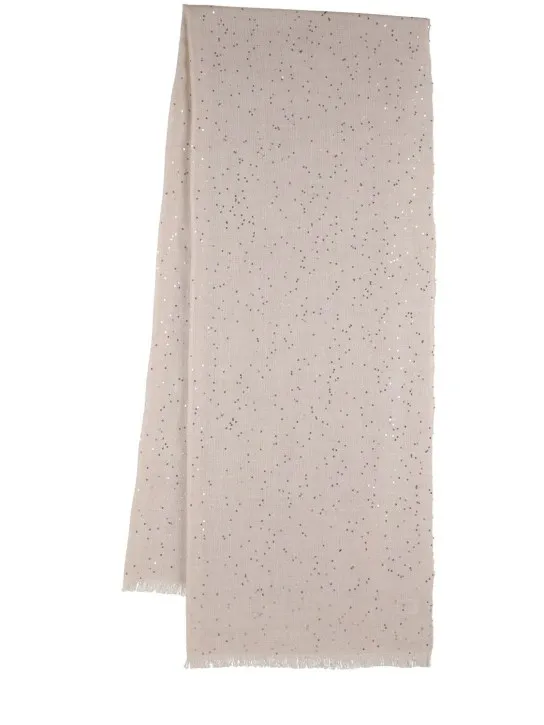 Brunello Cucinelli   Sequin embellished scarf 