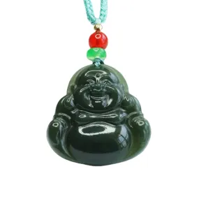 Buddha Pendant Jewelry Made of Genuine Hotan Jade