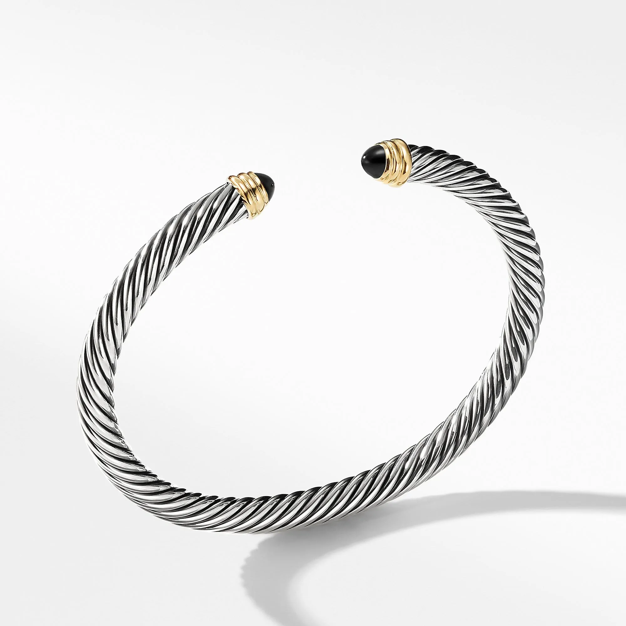 Cable Classics Collection Bracelet with Black Onyx and 14K Gold