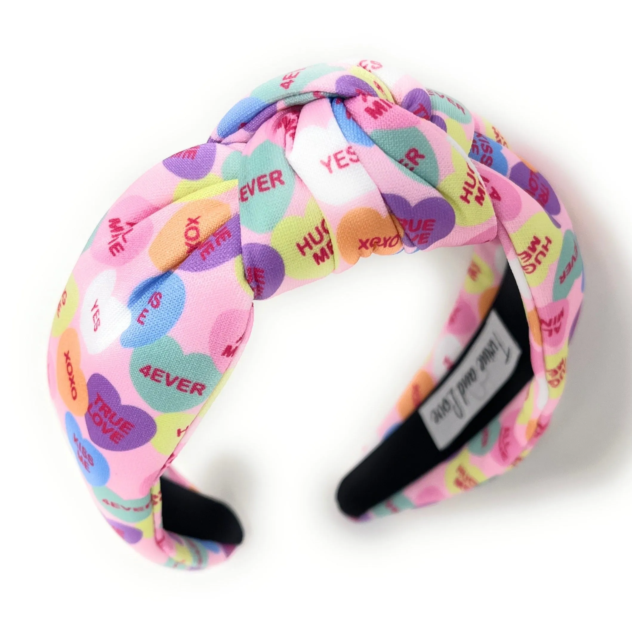 Candy Hearts Knot Headband