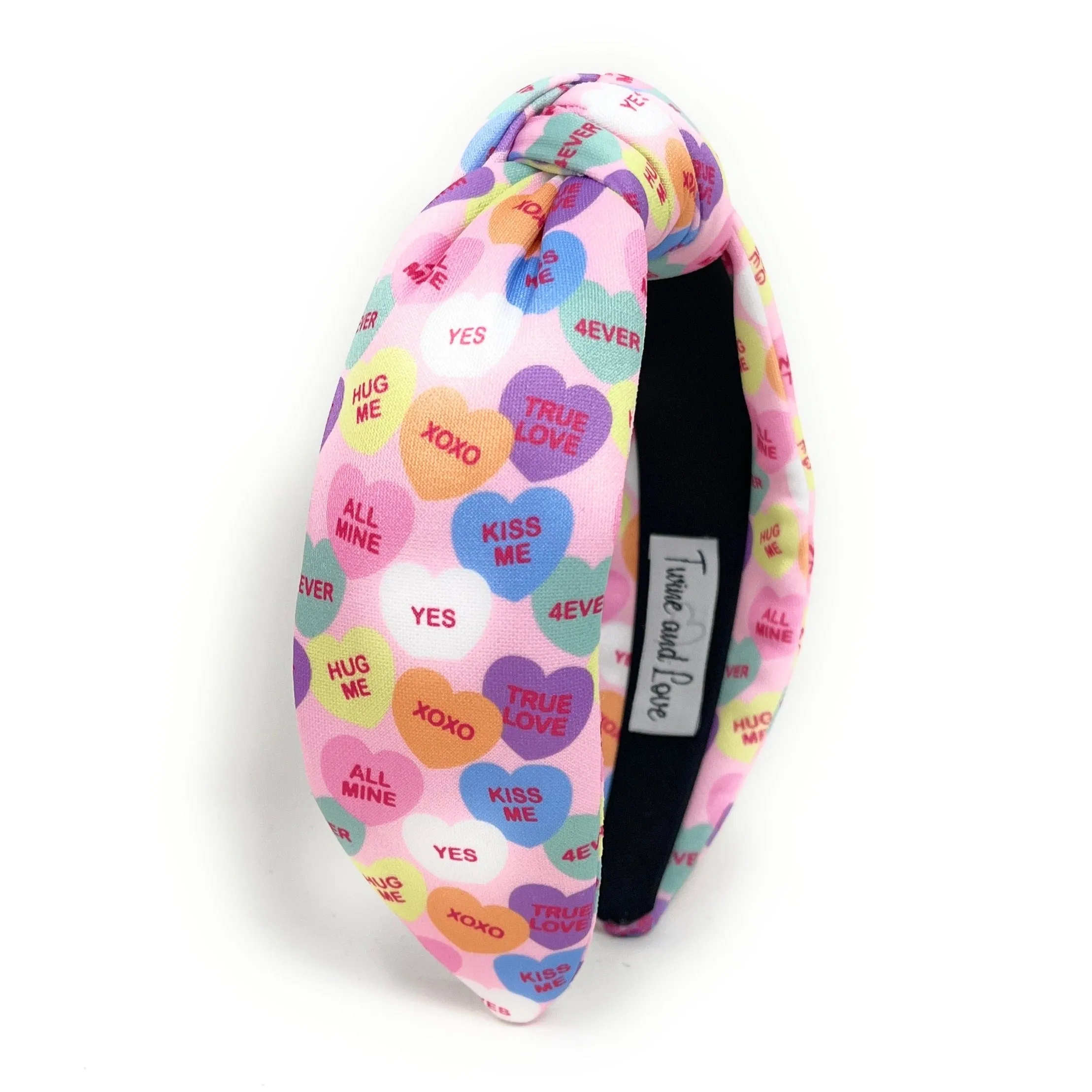 Candy Hearts Knot Headband