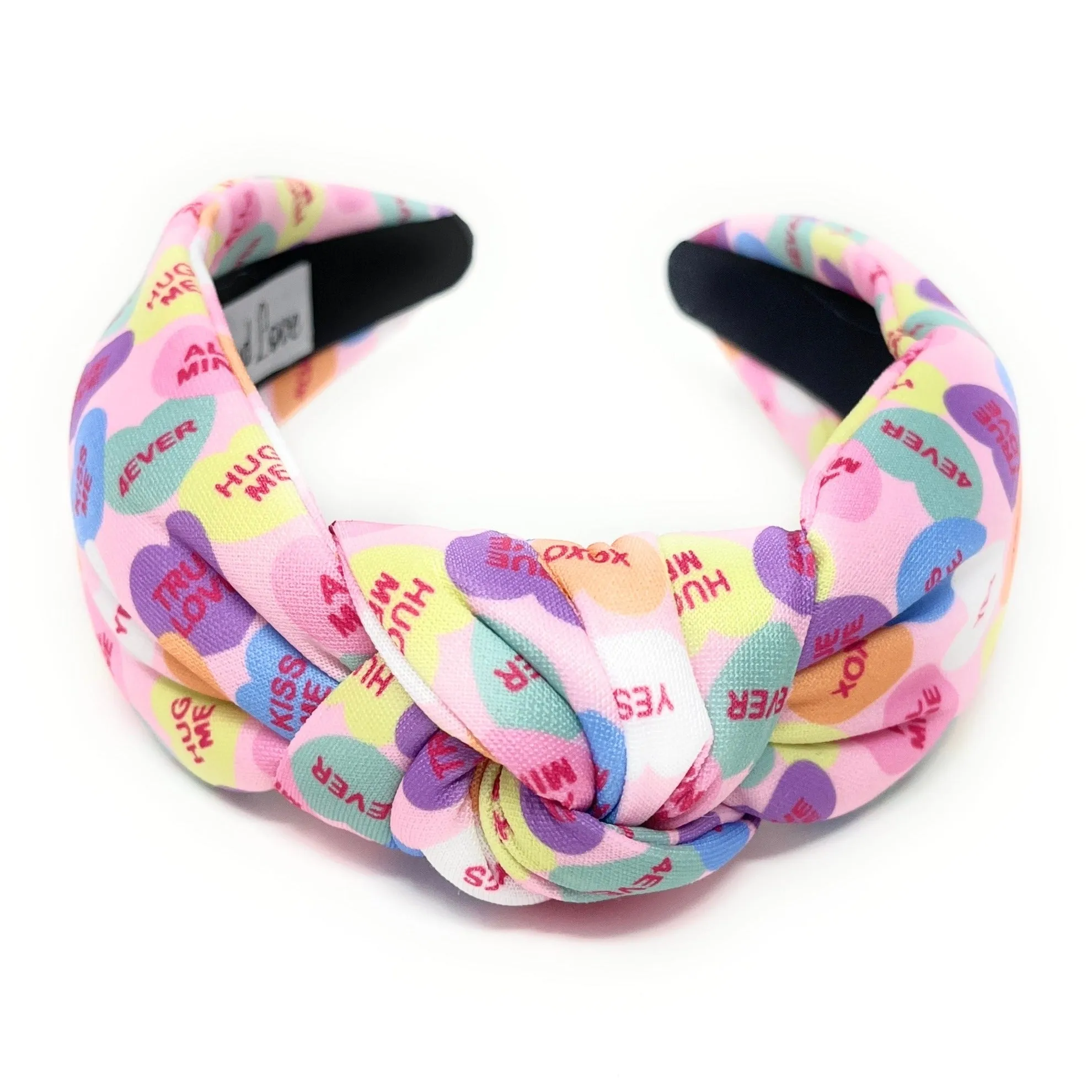 Candy Hearts Knot Headband