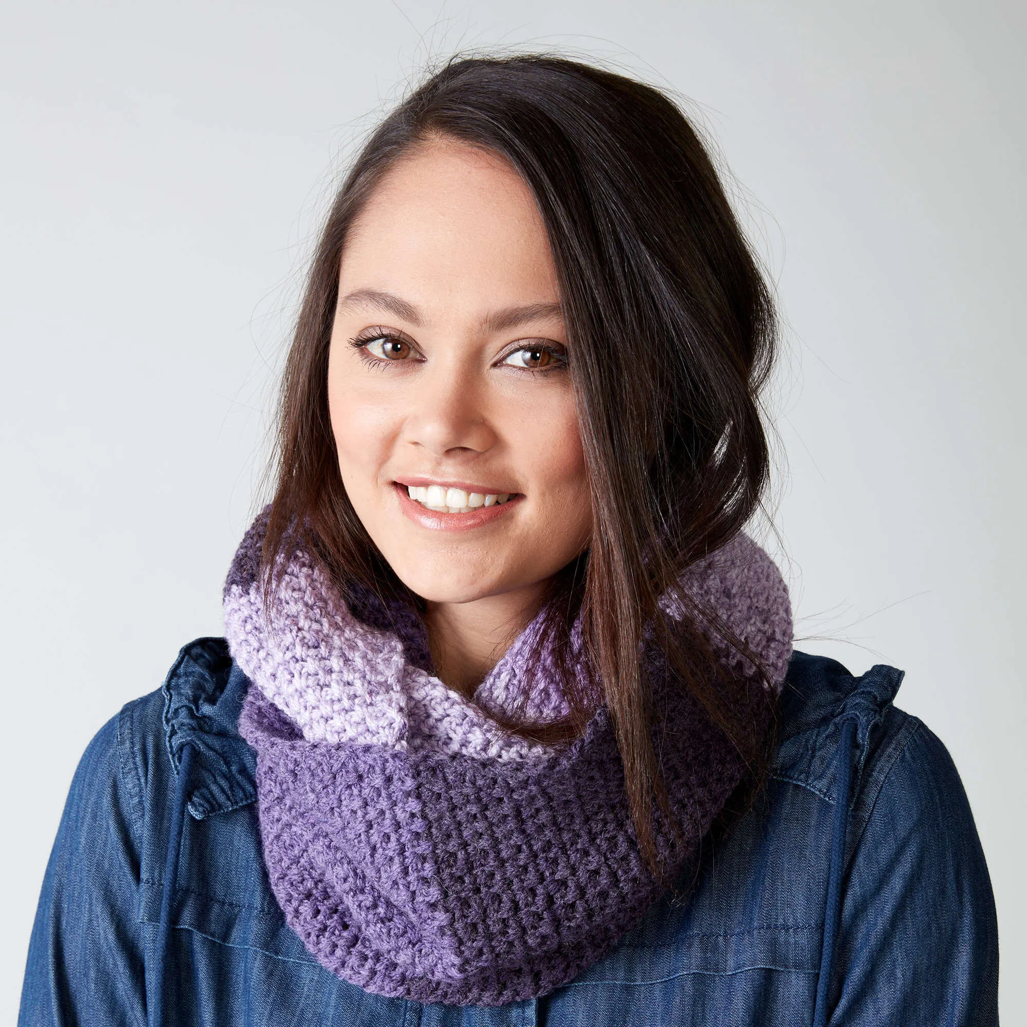 Caron Granite Stitch Crochet Cowl