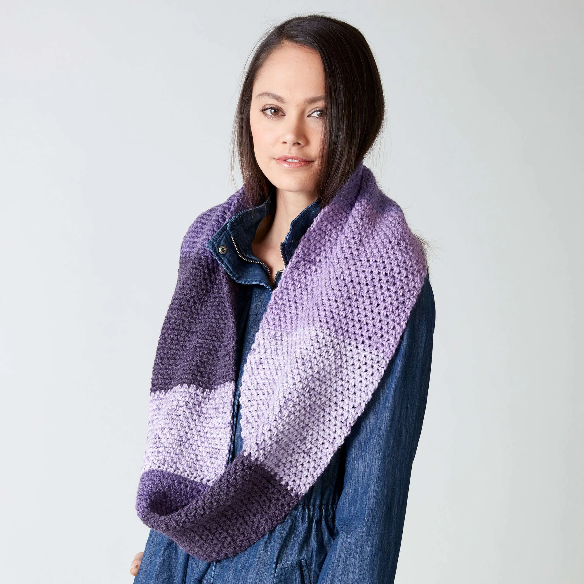 Caron Granite Stitch Crochet Cowl