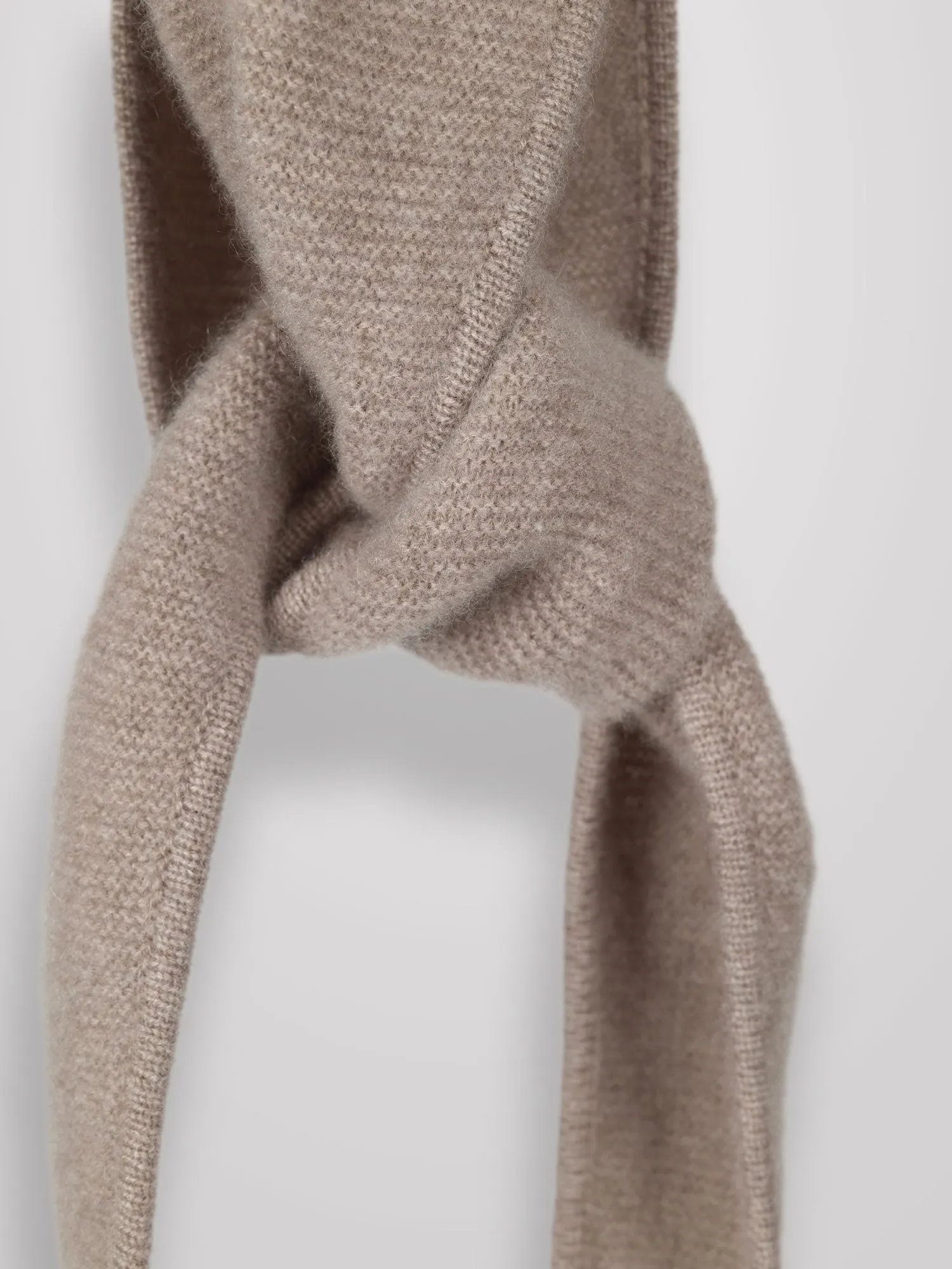 Cashmere mini scarf "Alfie" - Toast