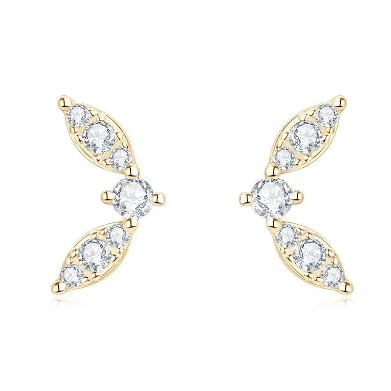 Chic Butterfly Premium Moissanite Stud Earrings