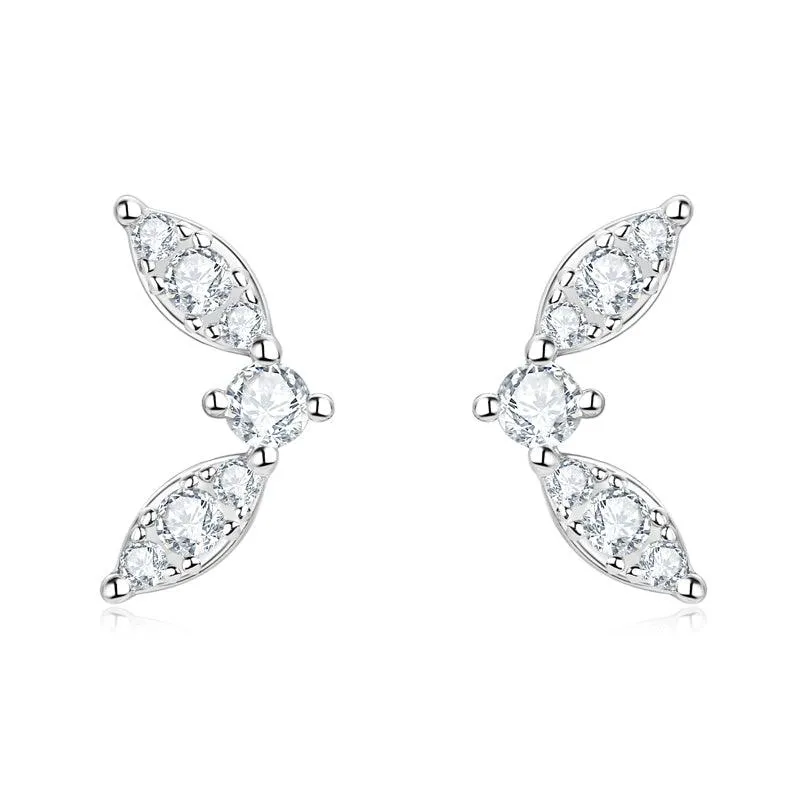 Chic Butterfly Premium Moissanite Stud Earrings