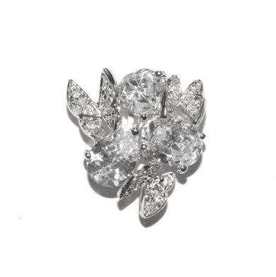 Cilla Vintage CZ Cluster Stud Earrings