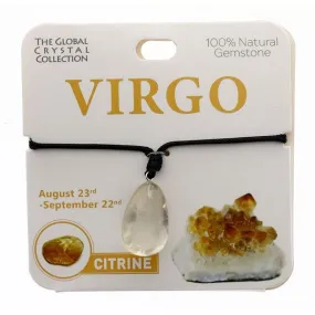 Citrine Virgo Gem Necklace