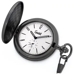 Classic Brushed Satin Pocket Watch Collection with Date Window & Seconds Sub-Dial 12-2-4-8-10