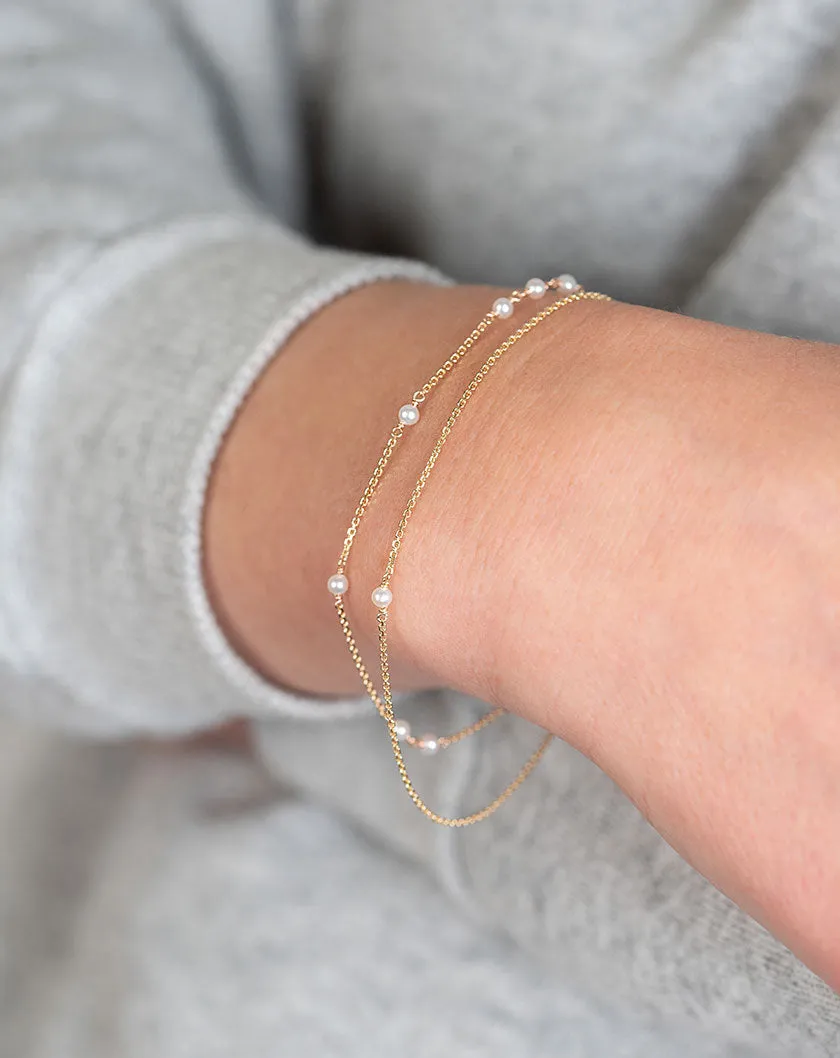 Classic Pearl Sleeper Bracelet