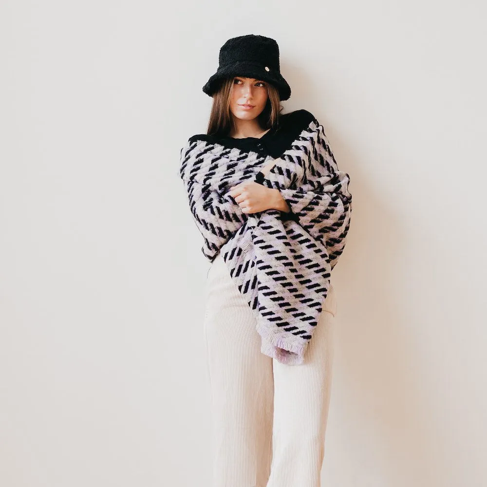 Cold Morning Houndstooth Scarf