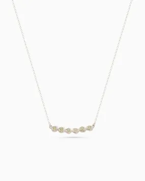 Collective Stone Bar Necklace | Silver