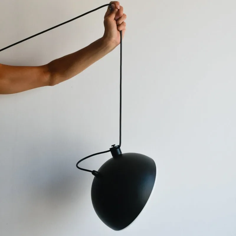 Contemporary Demi Globe Pendant Light