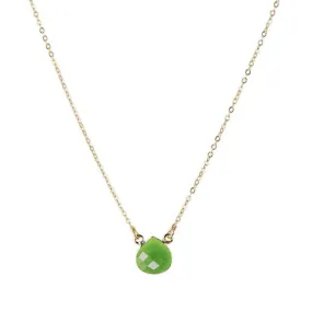 Cosmos Necklace Apple Green Jade