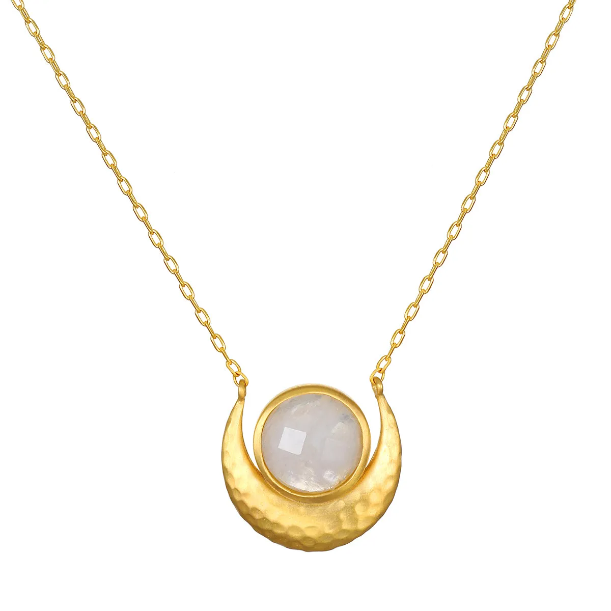 Cradled in Light Moonstone Necklace