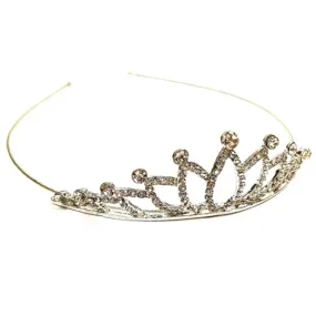 Crystal Tiara Silver Headband