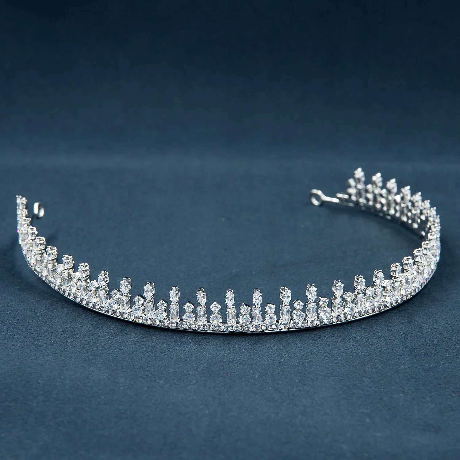 Cubic Zirconia Wedding Tiaras for Bridal,Hair Jewelry TS1124