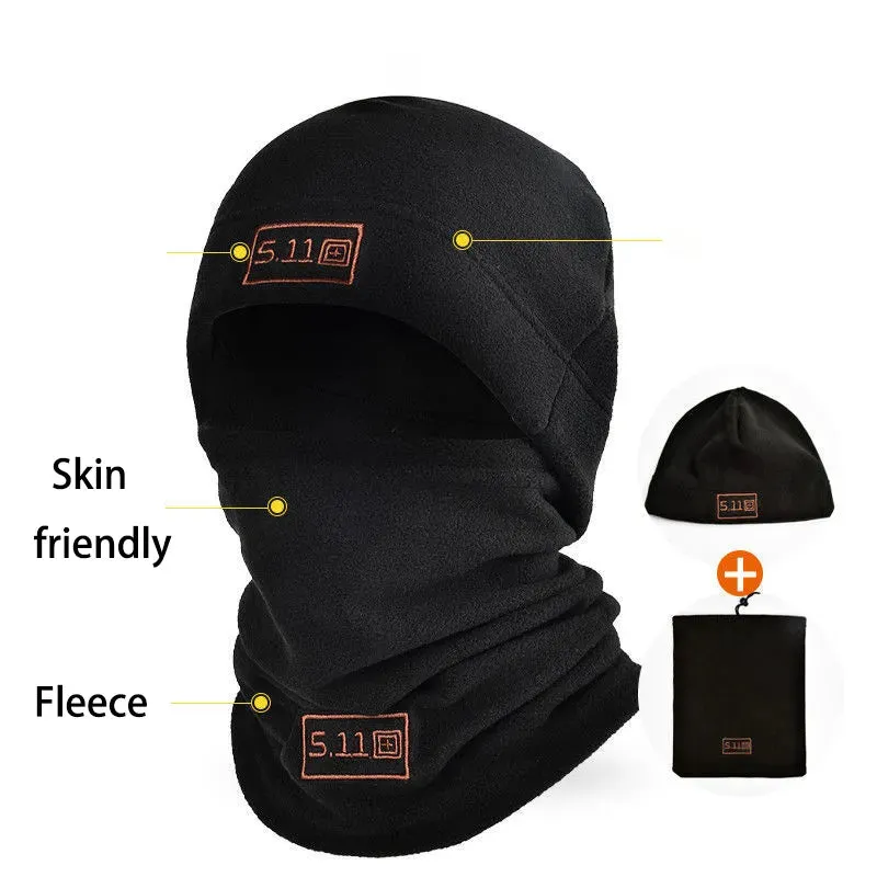 Cycling Winter Warm Men's Coral Fleece Mask Scarf Neck Wool Face Unisex Tactical Military Sports Women Scarf Mask