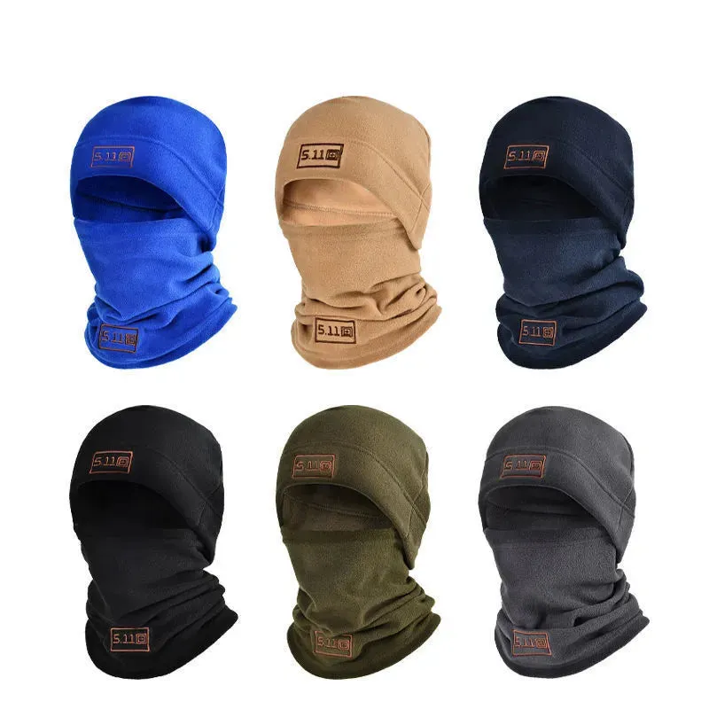 Cycling Winter Warm Men's Coral Fleece Mask Scarf Neck Wool Face Unisex Tactical Military Sports Women Scarf Mask