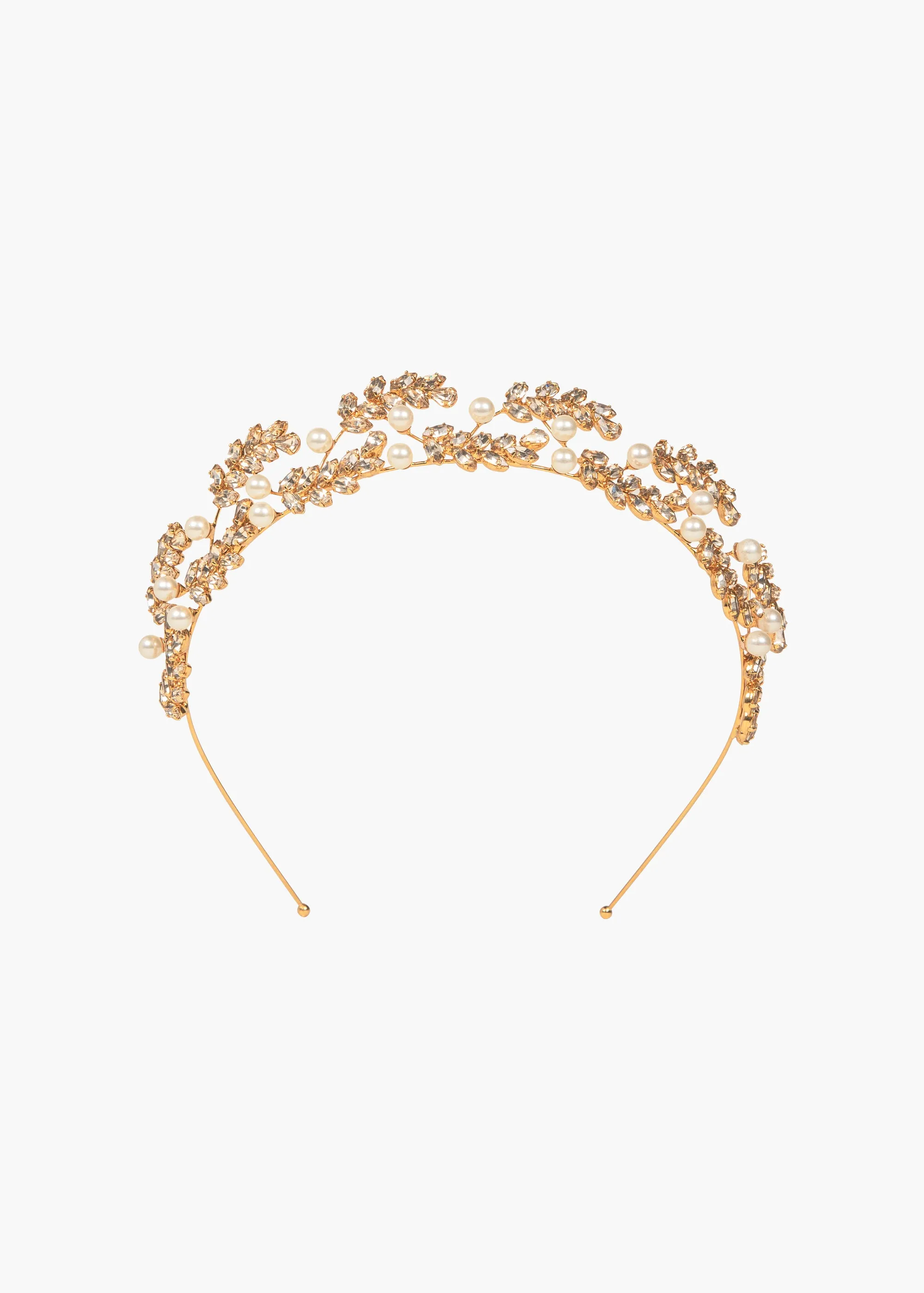 Delilah Tiara -- Crystal Antique Gold