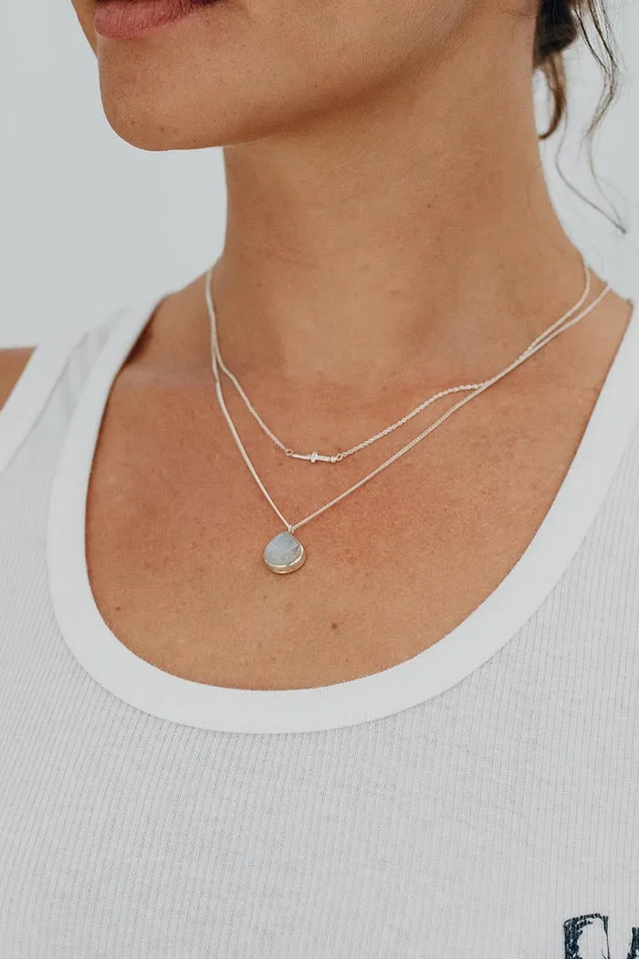 Dew Drop Necklace - Moonstone