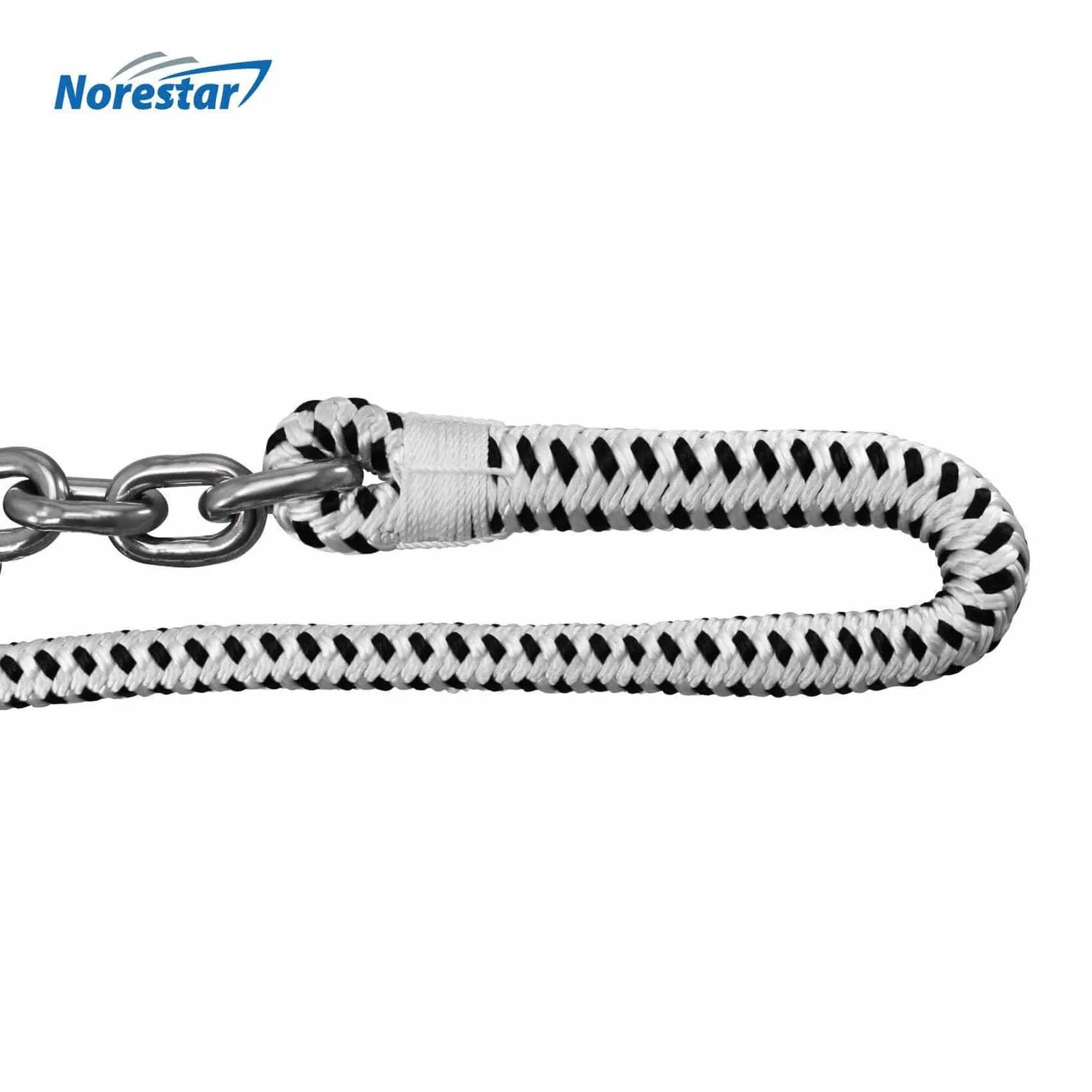 Double-Braided Nylon Windlass Rope & Stainless Steel Chain (Prespliced 1/4" HT G4 Chain)