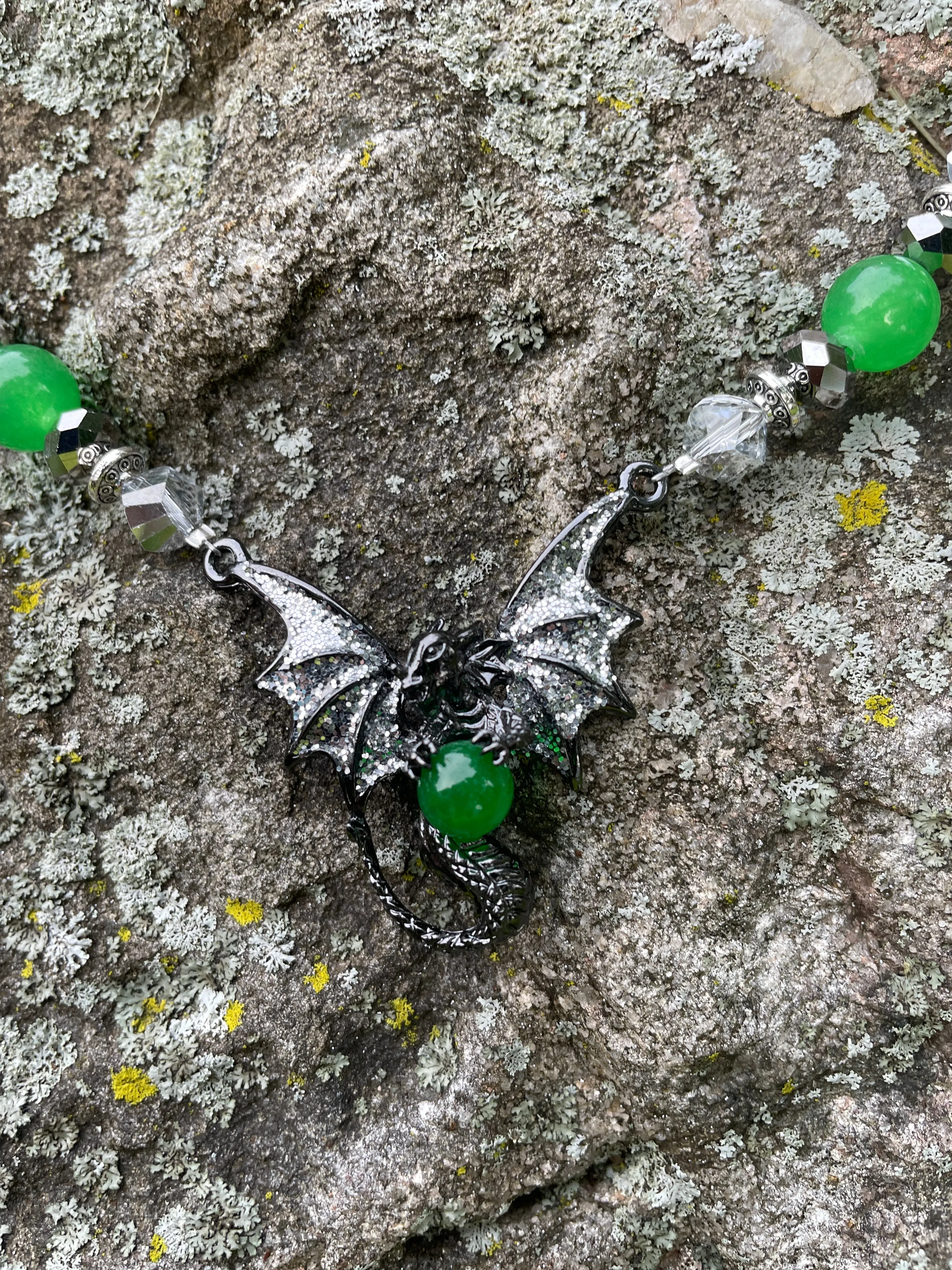 Dragon Necklace and Earrings Set