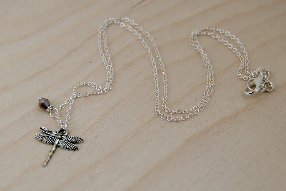 Dragonfly BFF Necklace (Sold Singly) | Best Friend Necklace | BFF Jewelry | Silver Dragonfly Charm Necklace