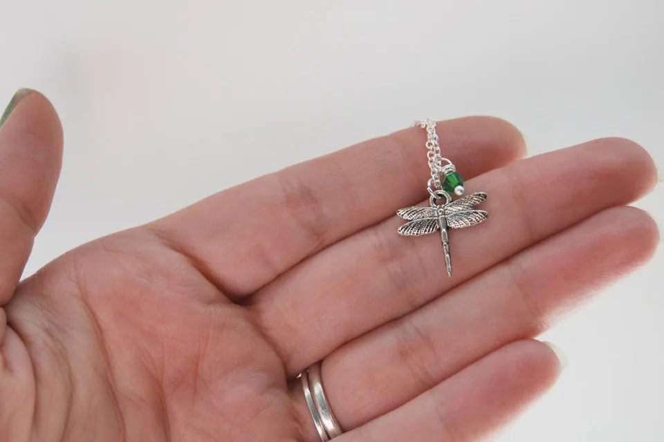 Dragonfly BFF Necklace (Sold Singly) | Best Friend Necklace | BFF Jewelry | Silver Dragonfly Charm Necklace