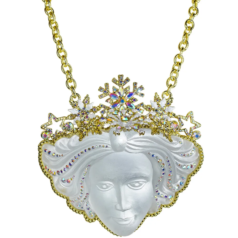 Dream Queen Ornament Necklace (Goldtone)