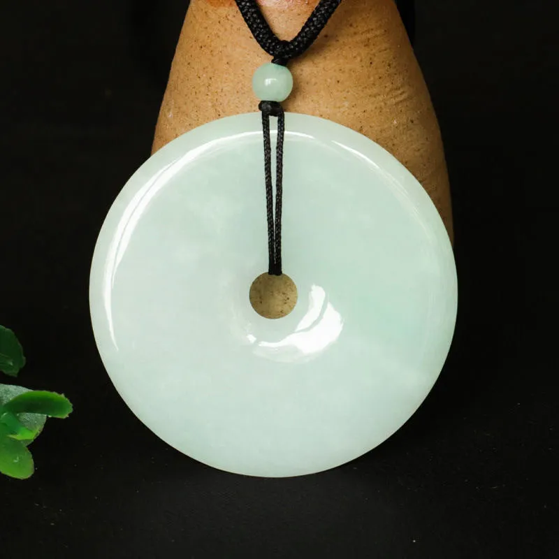 Elegant Jade Flower Pendant Necklace from Planderful Collection