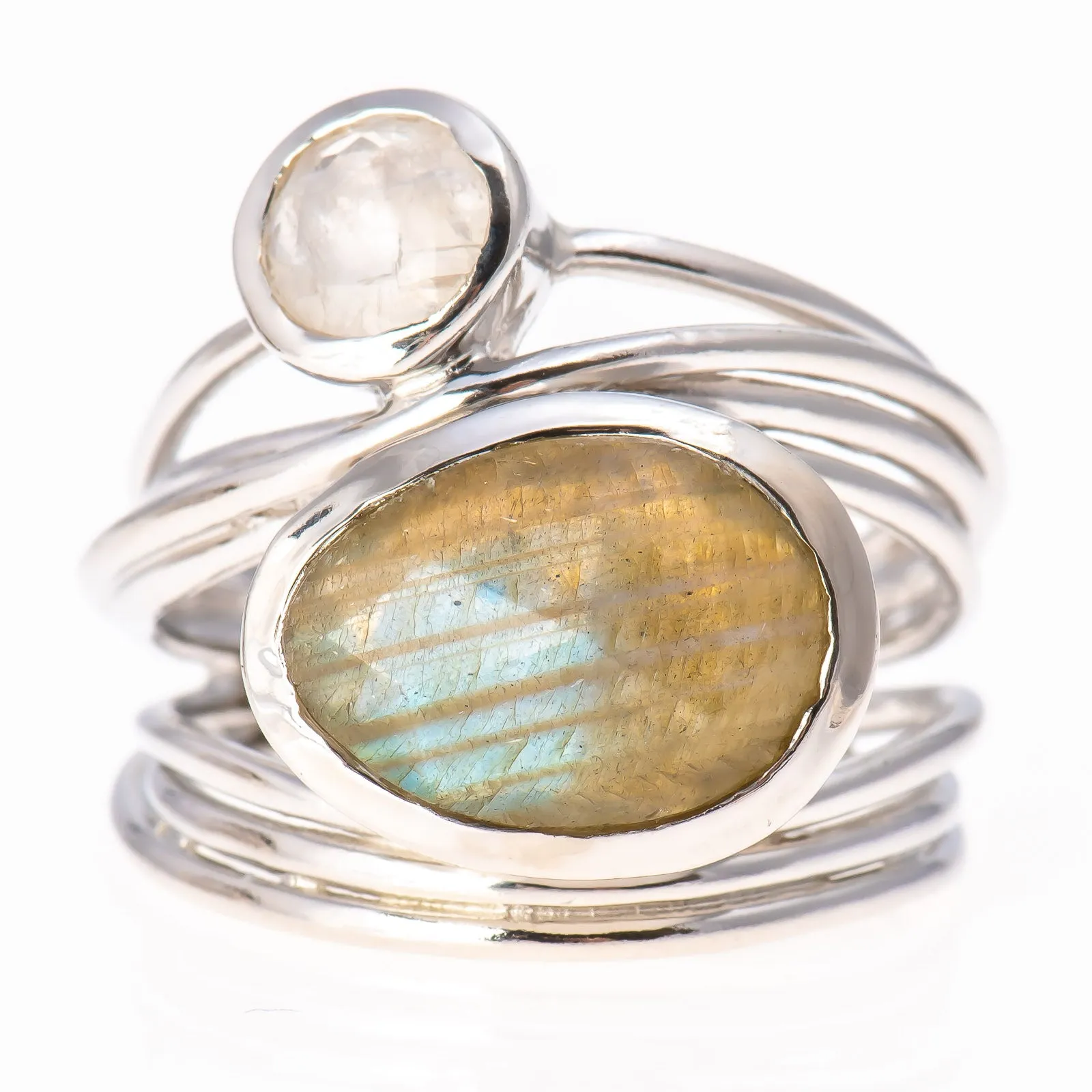 Emmy Ring (Labradorite & Moonstone)