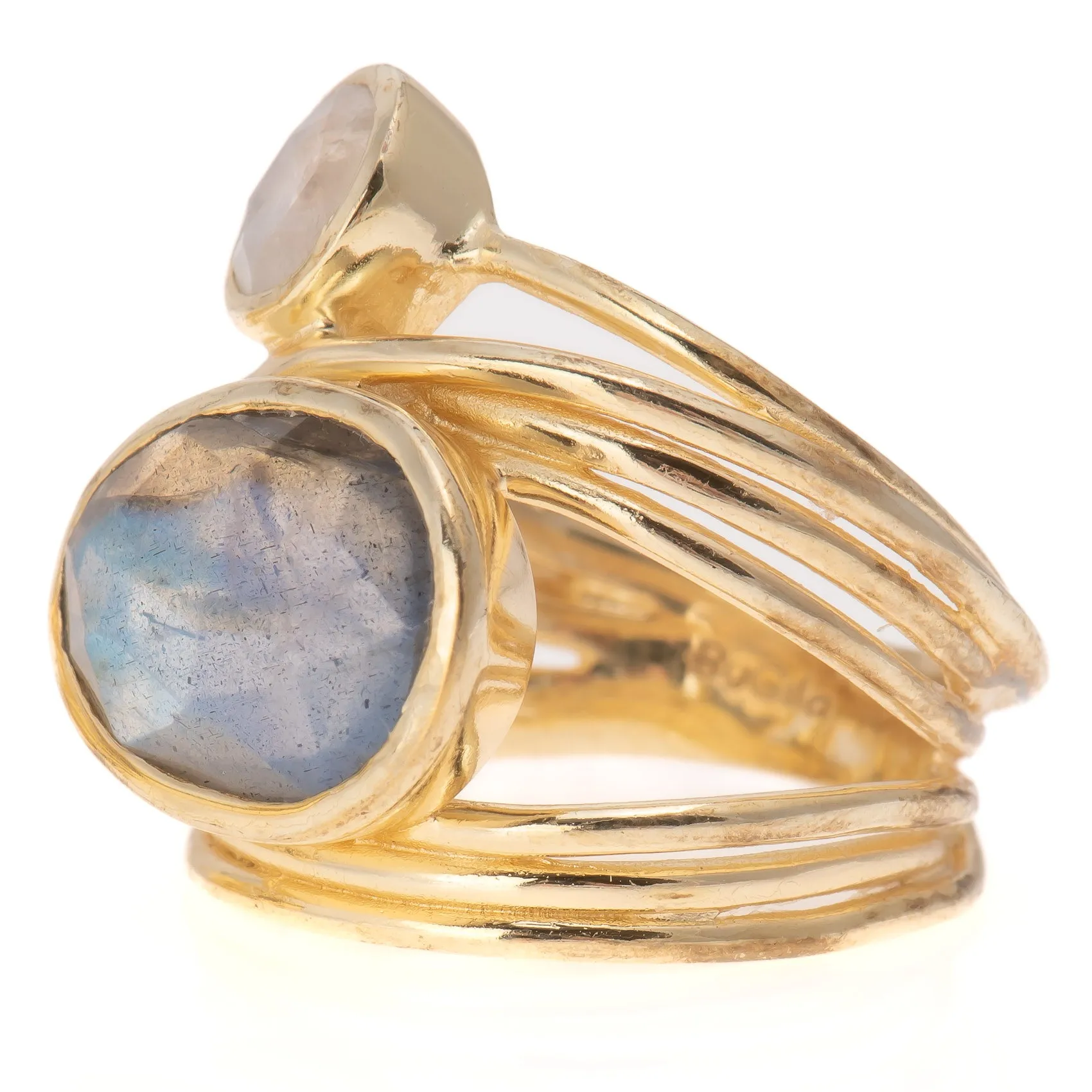 Emmy Ring (Labradorite & Moonstone)