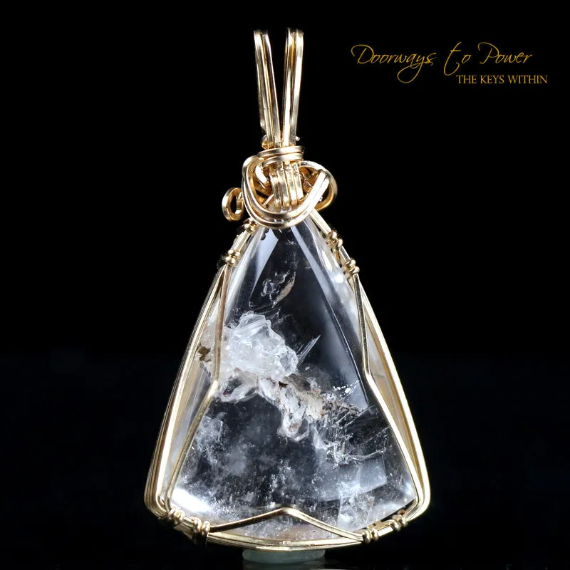 Era of Light Lemurian Manifestation Quartz Pendant 14k Reserved