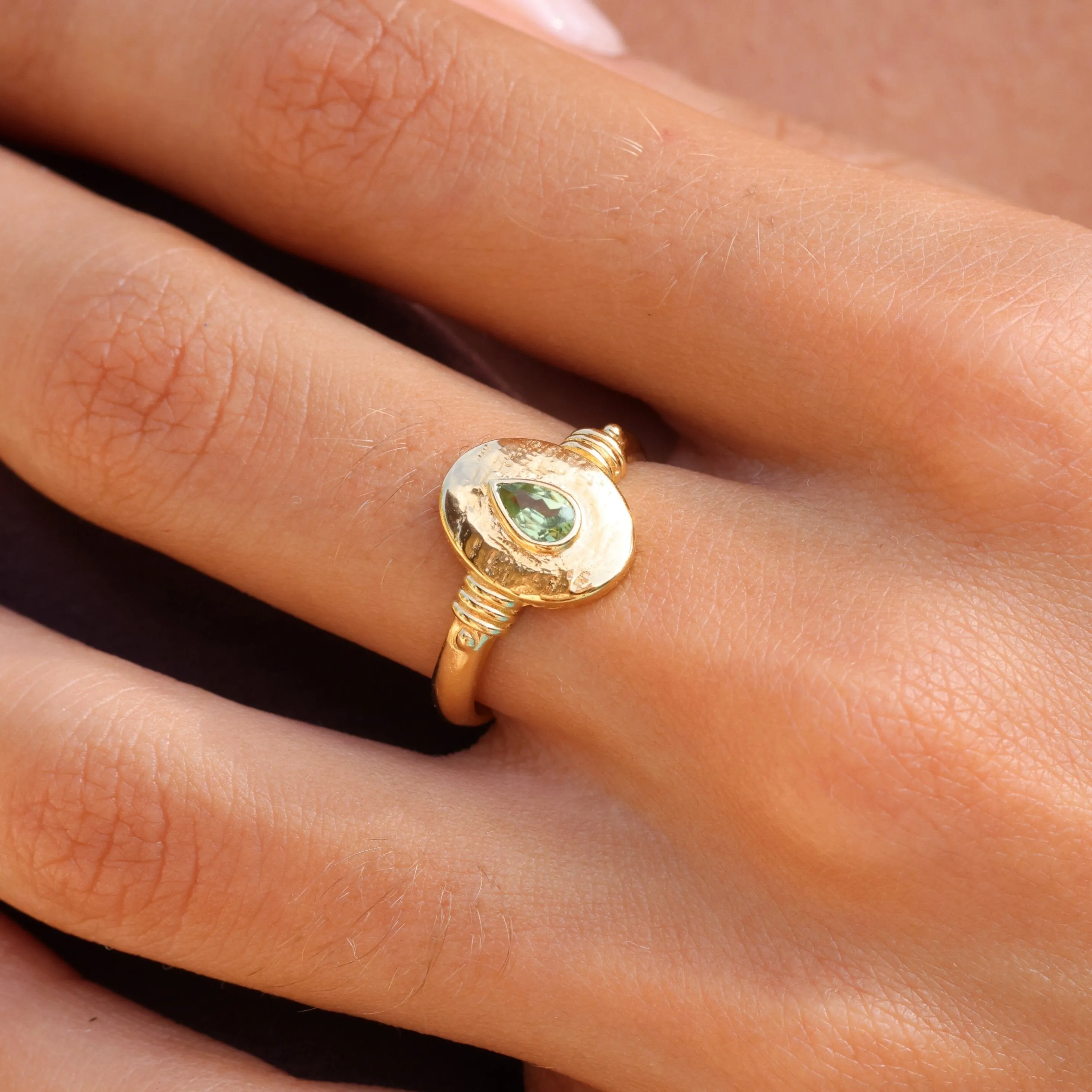 Esme Apatite Gold Ring