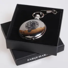 Farquharson Clan Crest Engraved Pocket Watch