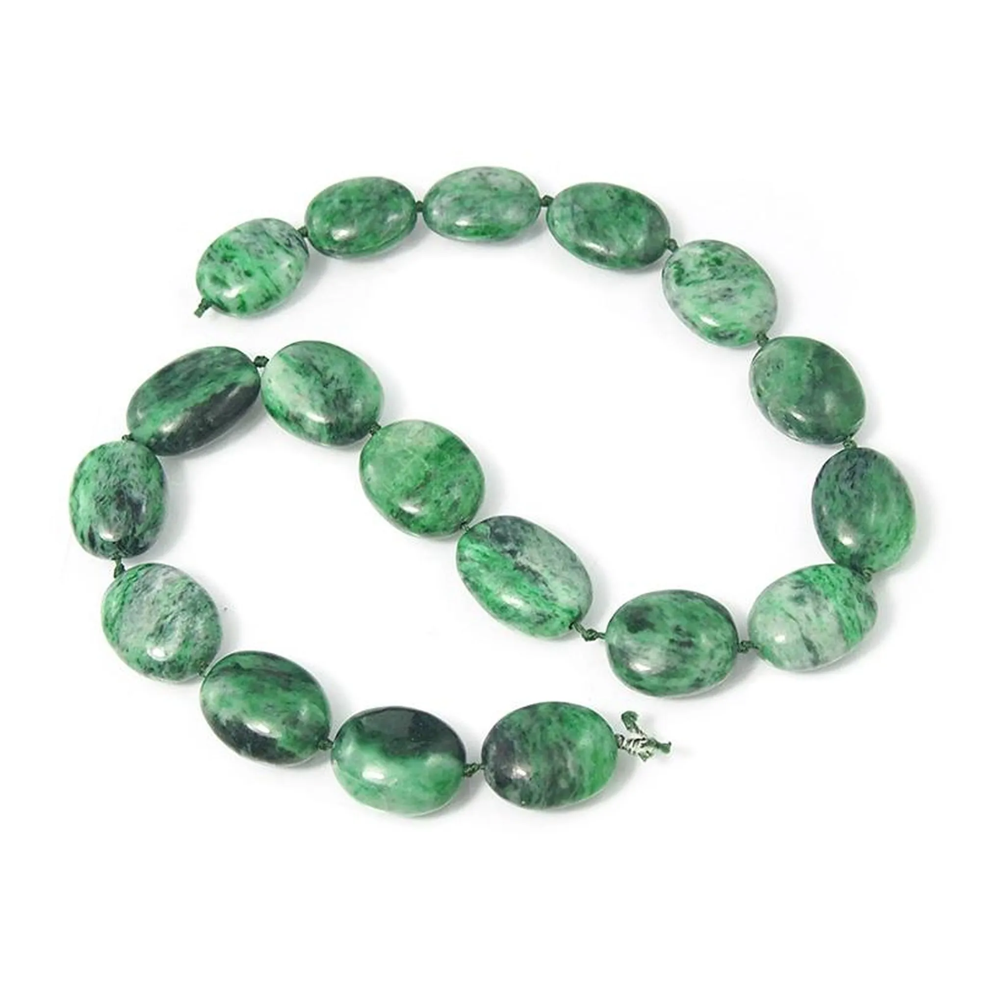 Fine Jade Smooth Oval Strand