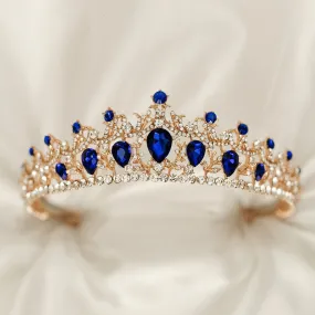 Finley's Tiara in Blue & Gold