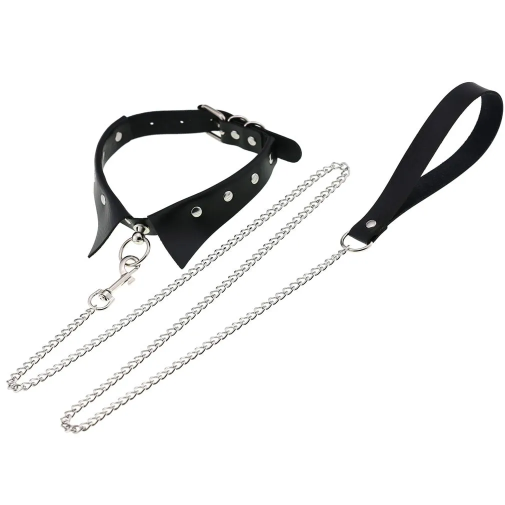 Funki Buys | Necklaces | Women's Punk Harajuku Black PU Leather Choker