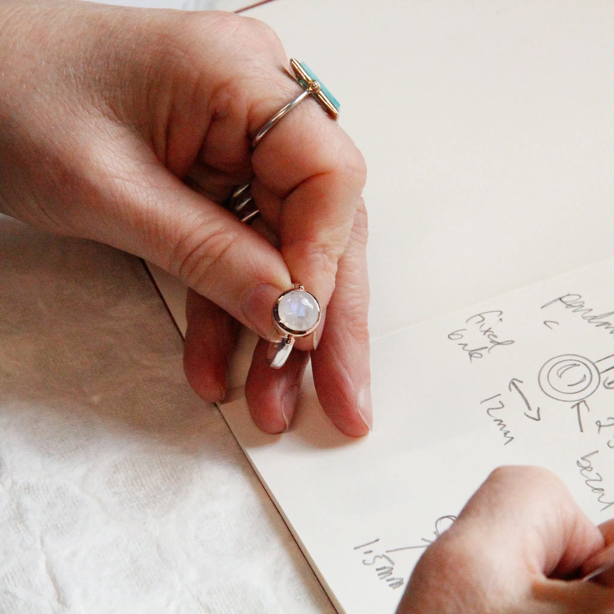 Garland Silver Moonstone Ring