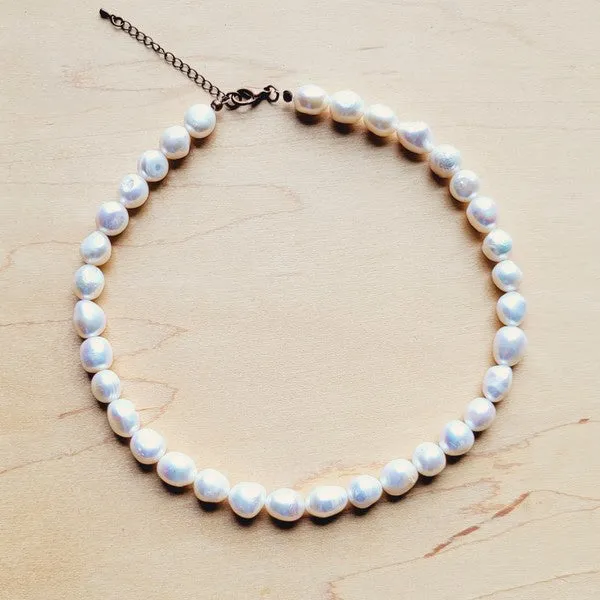 Genuine Freshwater Pearl Collar Necklace - The Jewelry Junkie