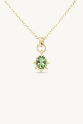 Gia Apatite Gold Necklace