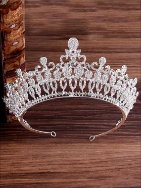 Girls Sparkle Rhinestone Embellished Tiara