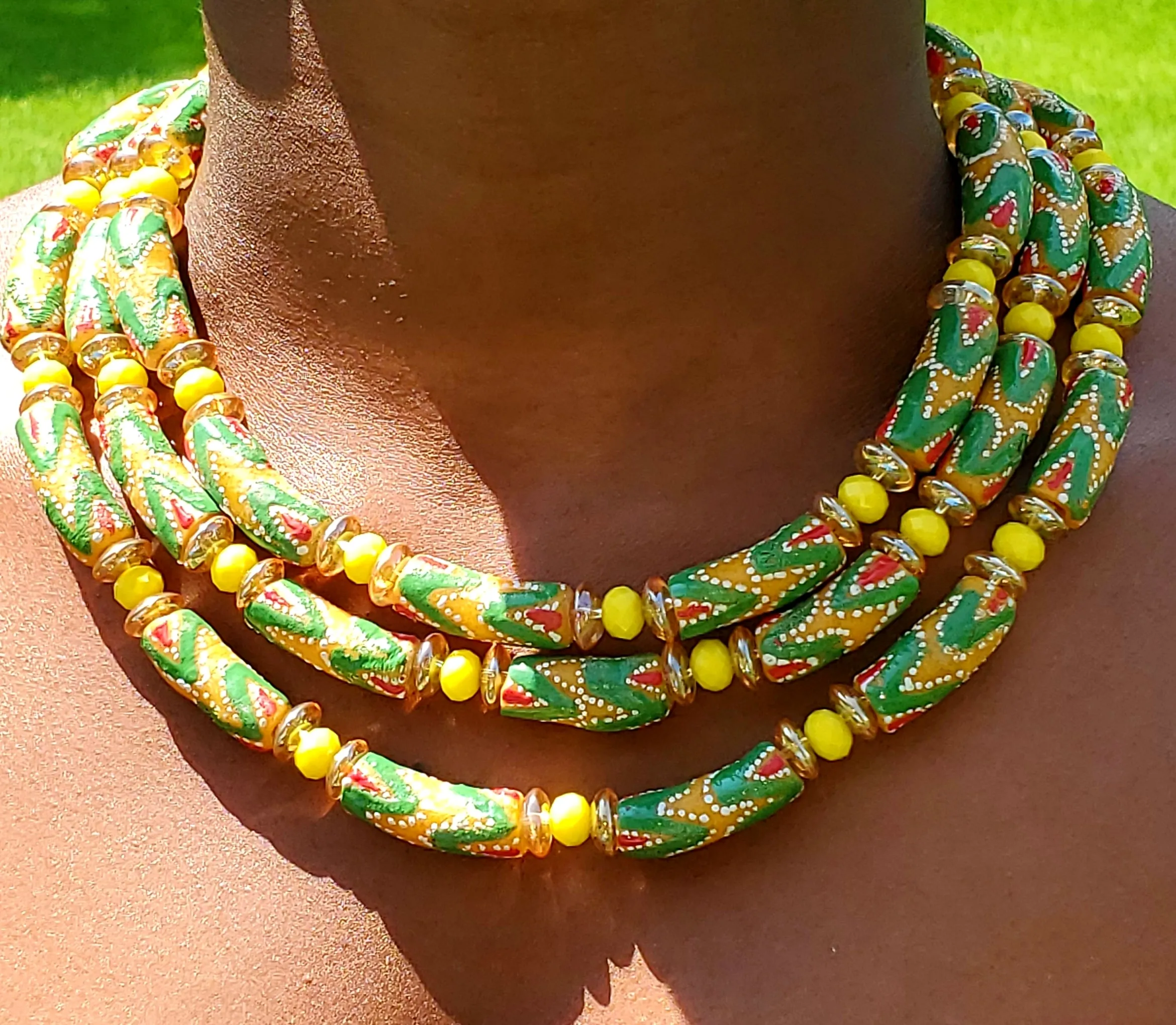 Glass Beaded Necklace