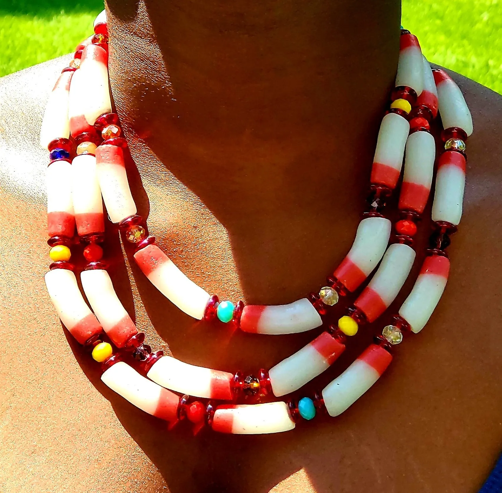 Glass Beaded Necklace