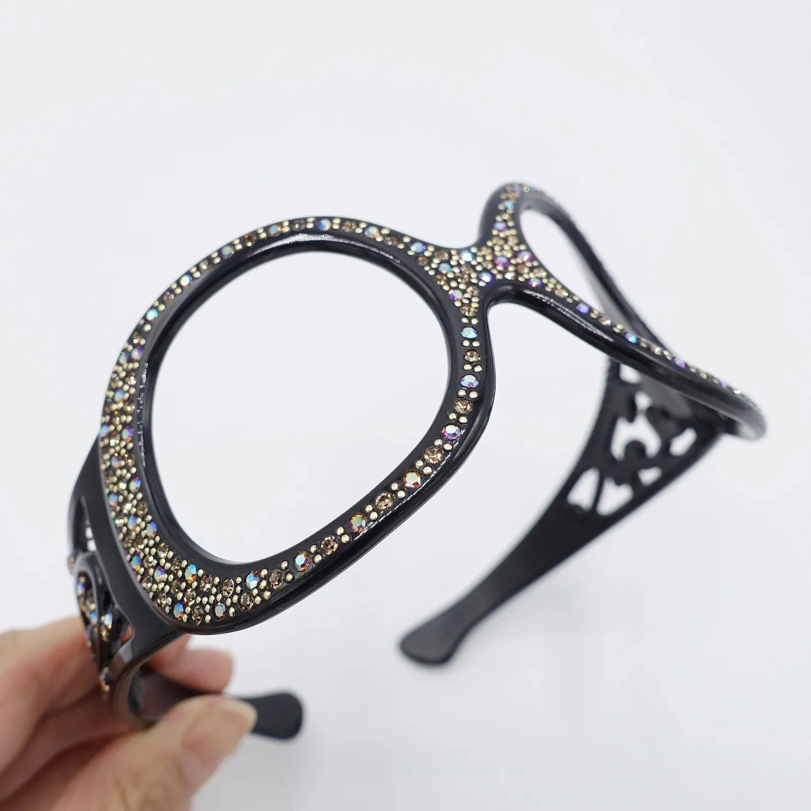 glasses headband rhinestone headband stylish hairband for women