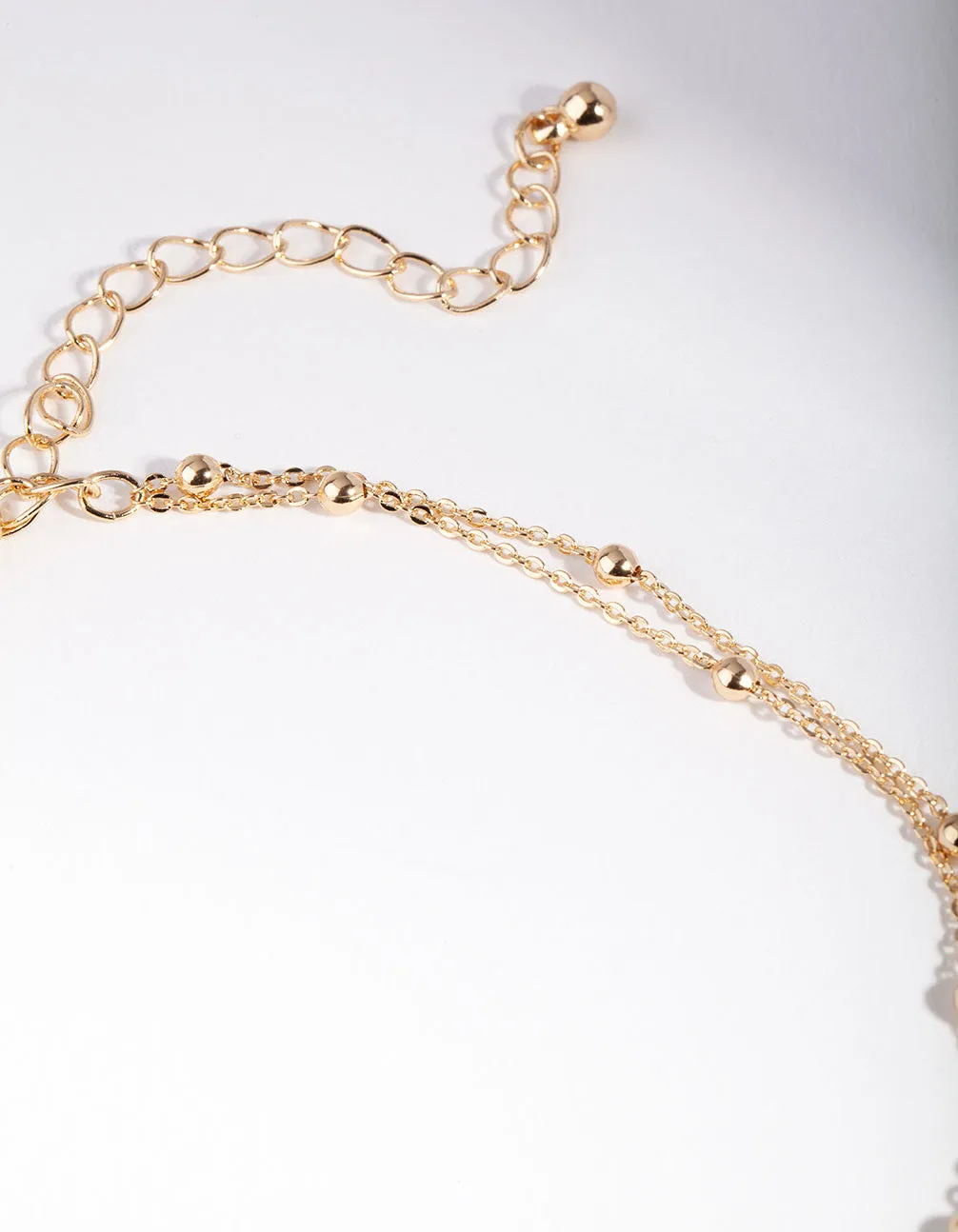 Gold Mini Ball Chain Choker